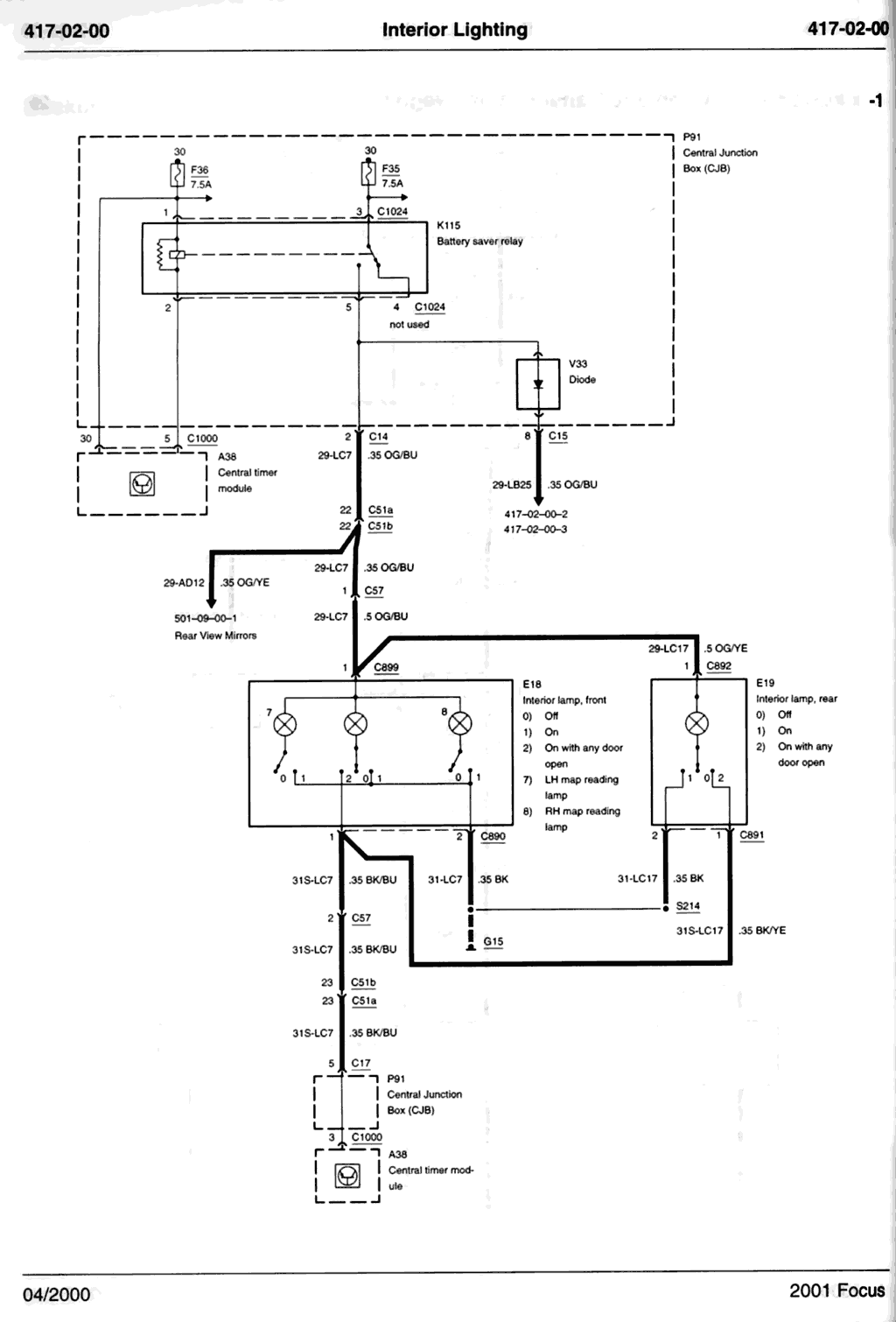 2002 Ford Focus Radio Wiring Diagram
